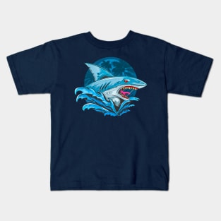 Angry Shark Kids T-Shirt